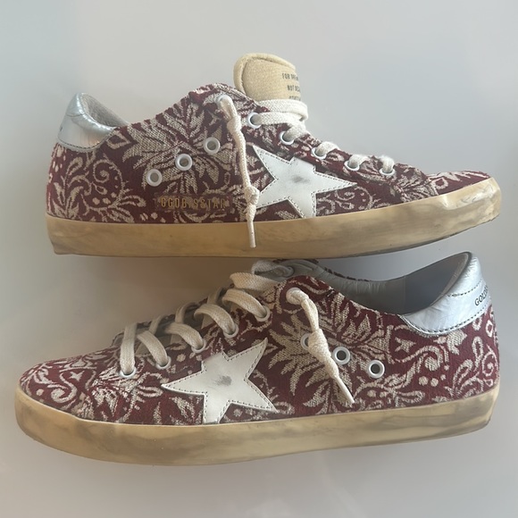 Golden Goose Rare Dark Red and Ivory Jacquard Super Star purchased in Rome. - Picture 5 of 7